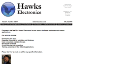 Desktop Screenshot of hawkselectronics.com